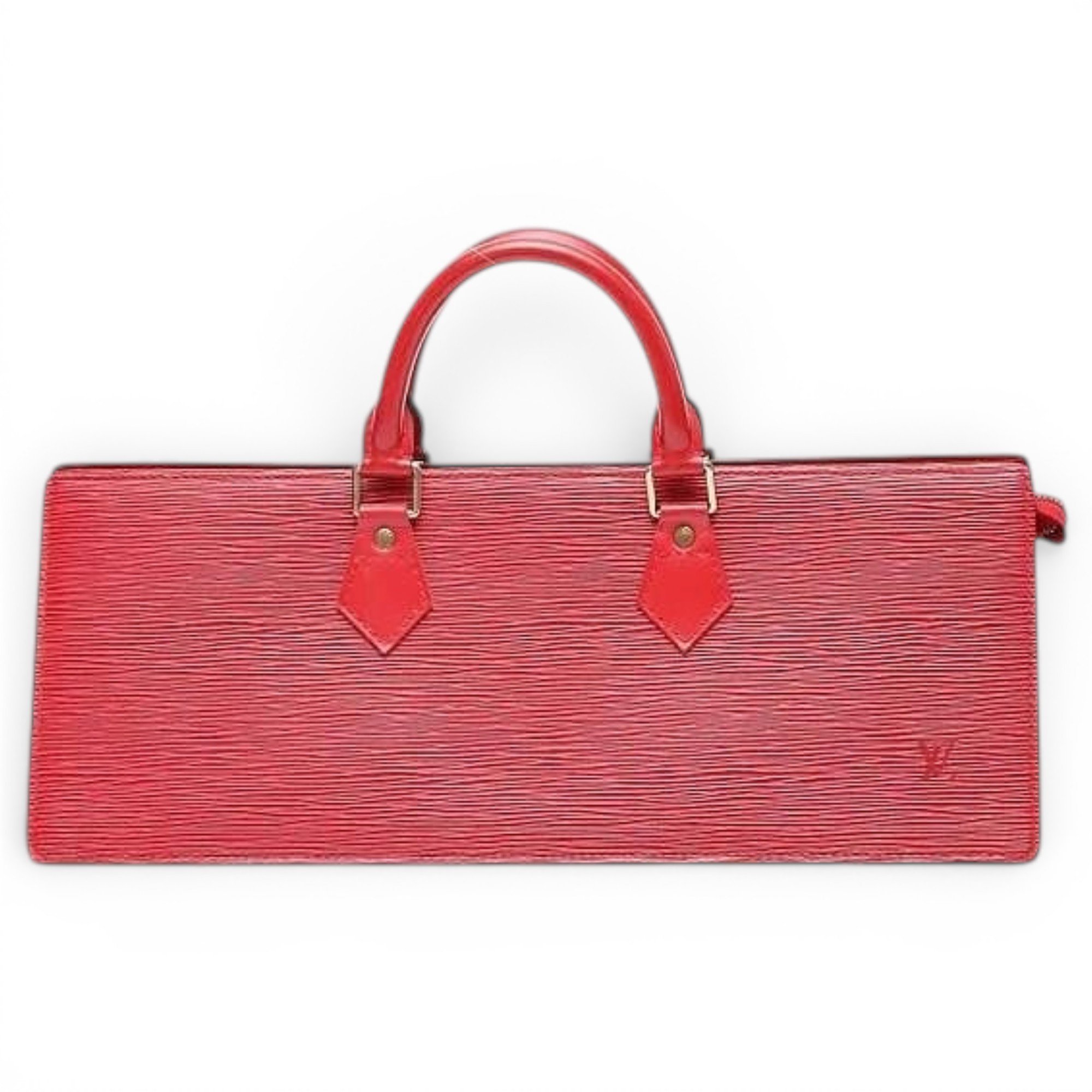 Triangle leather handbag