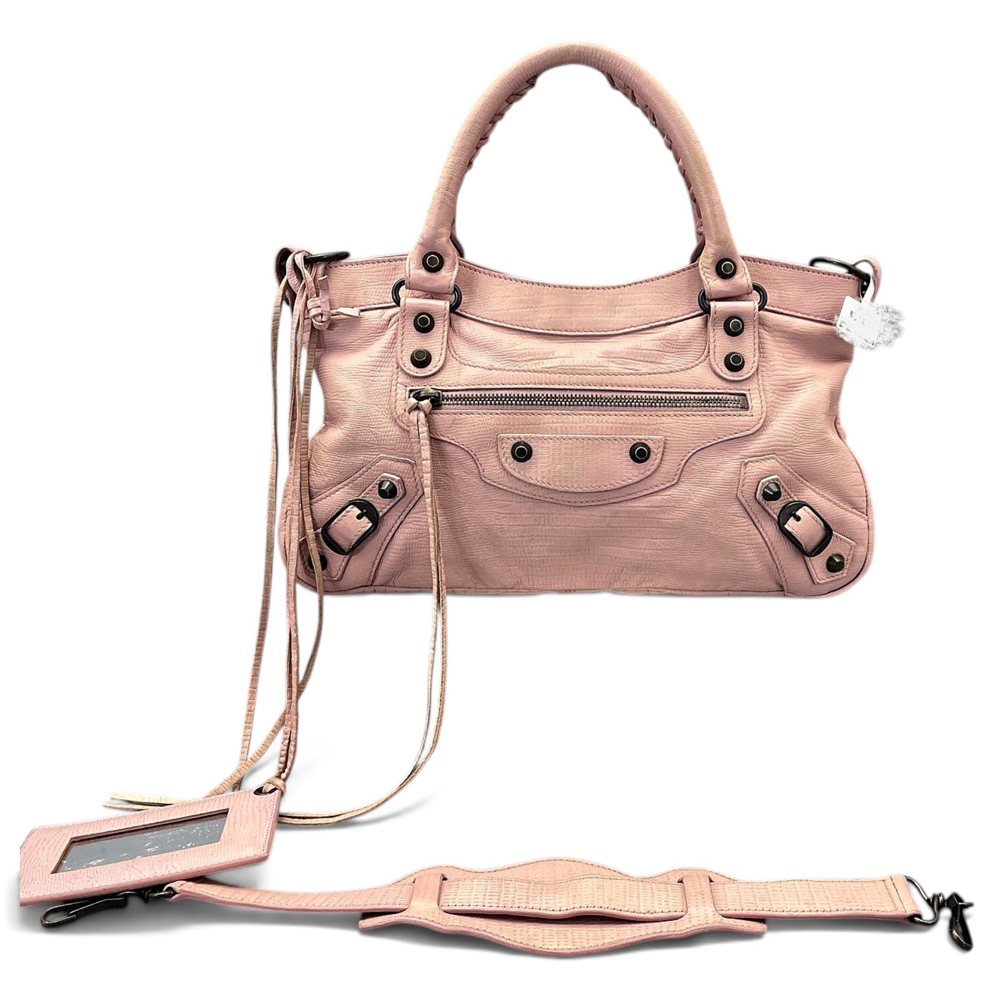 First leather handbag