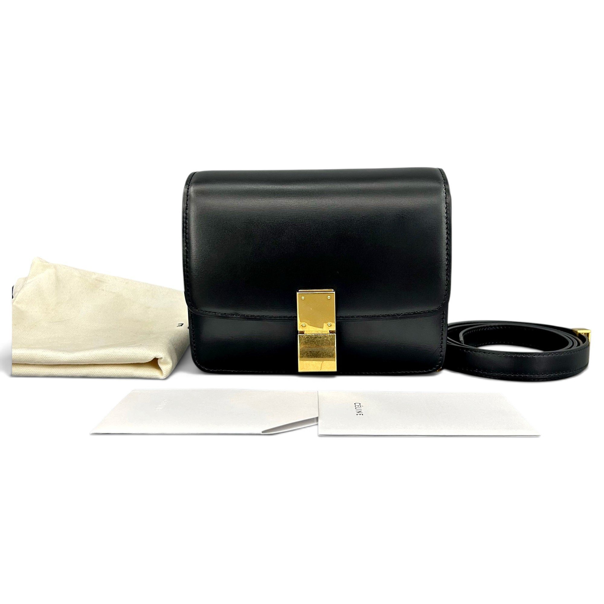 Classic leather crossbody bag
