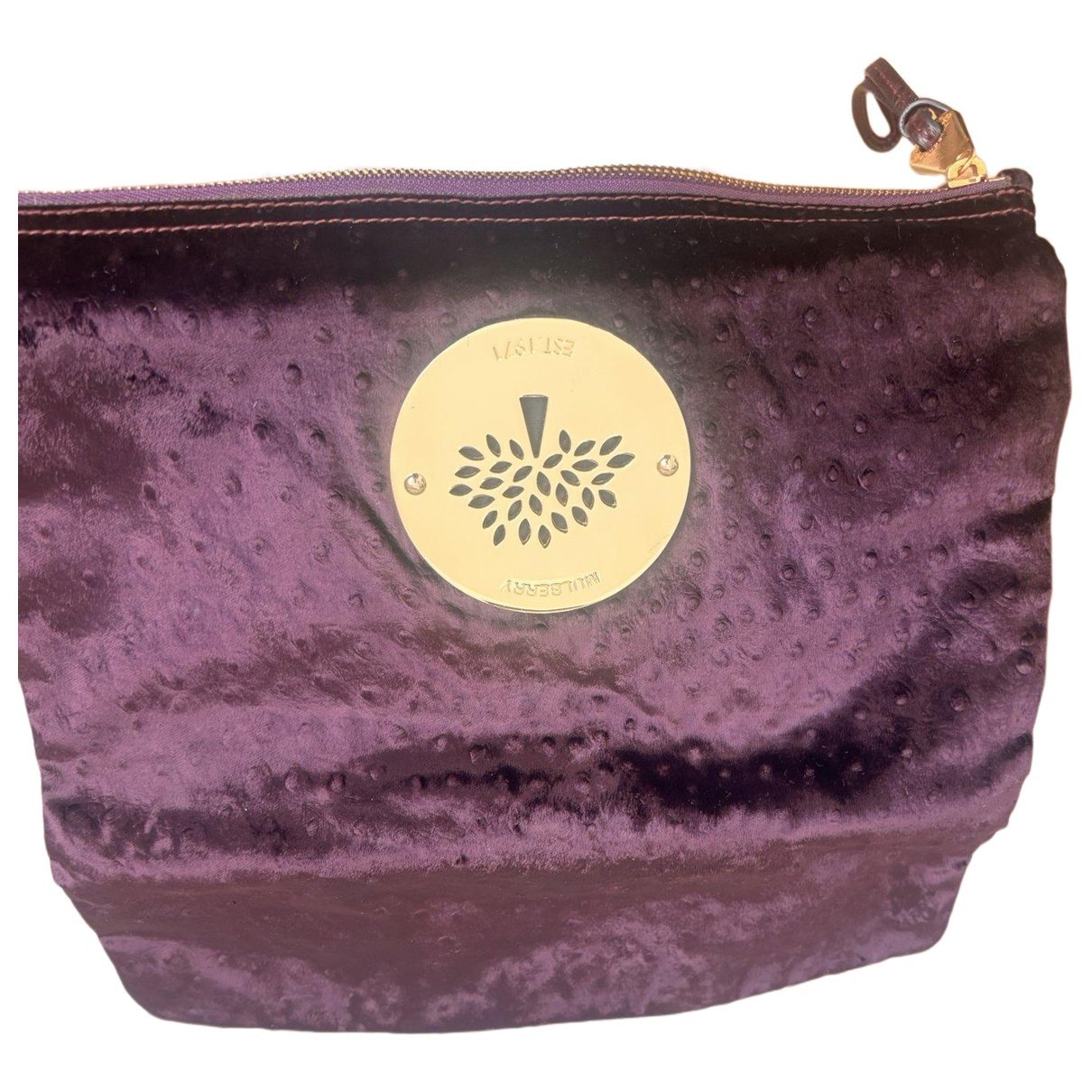 Mulberry Velvet clutch bag
