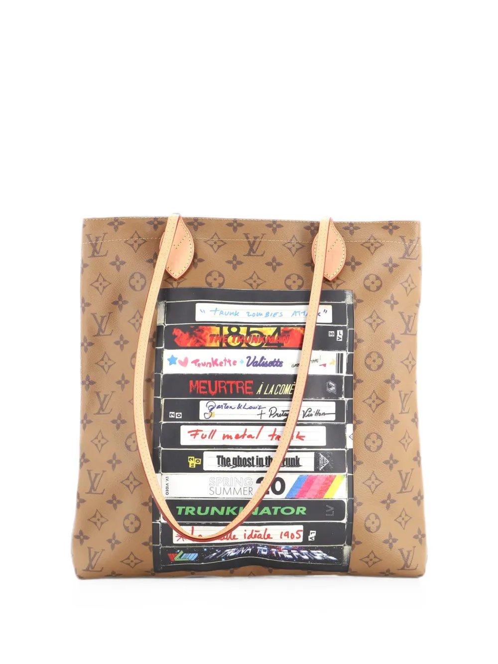 Carry It Limited Edition Video Tape Reverse Monogram Canvas tote bag