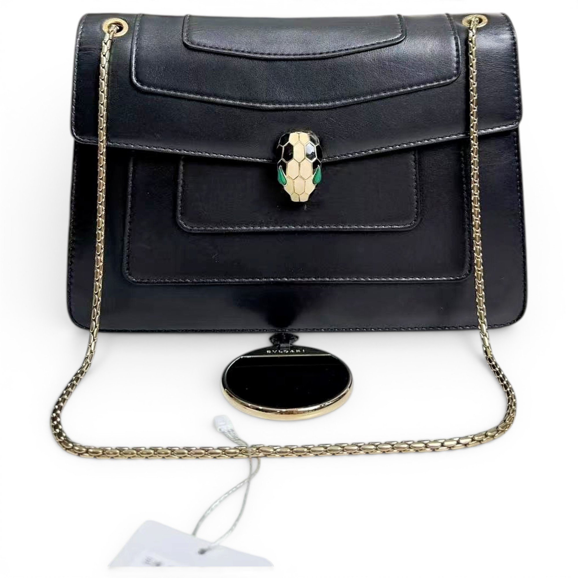 Serpenti leather handbag