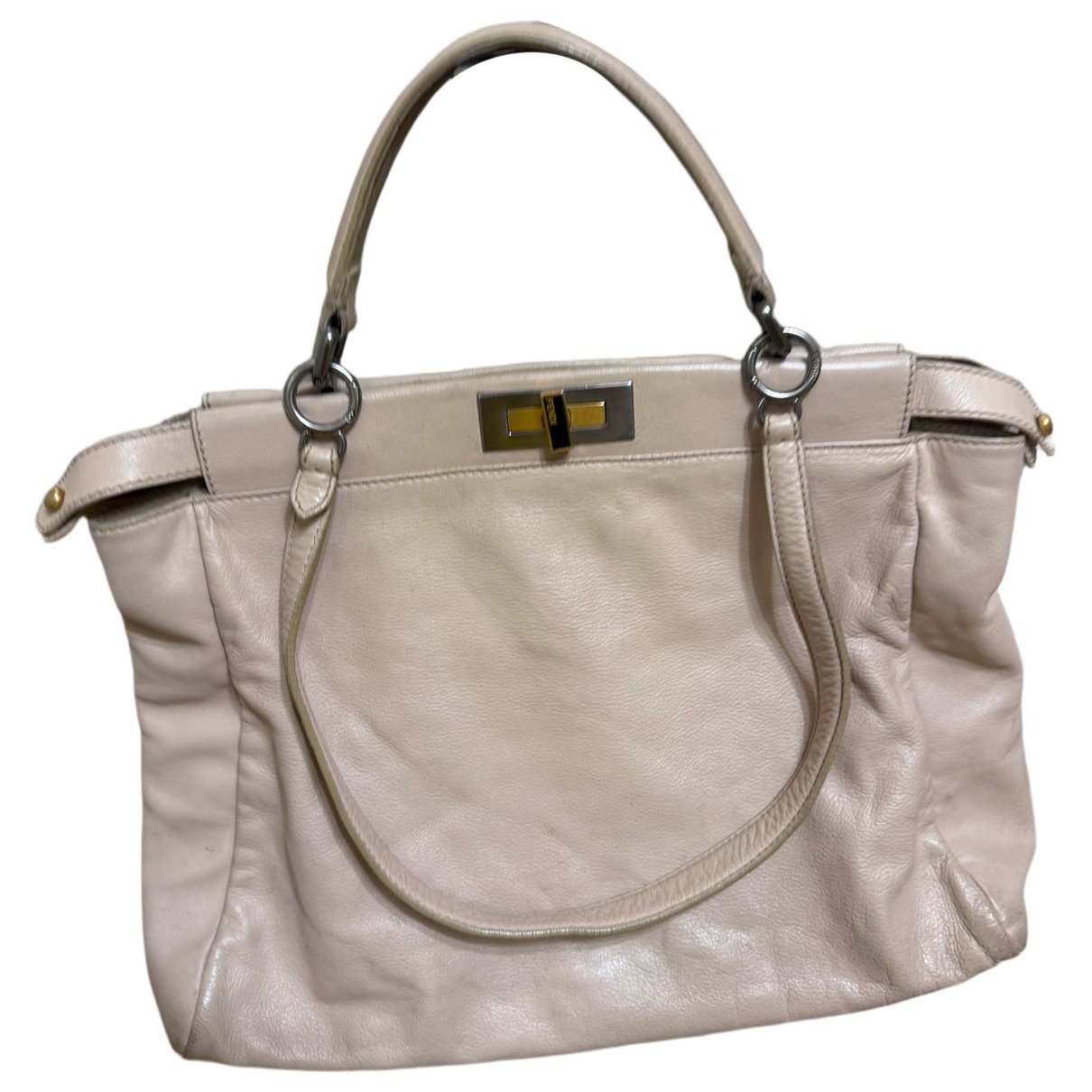Peekaboo leather handbag