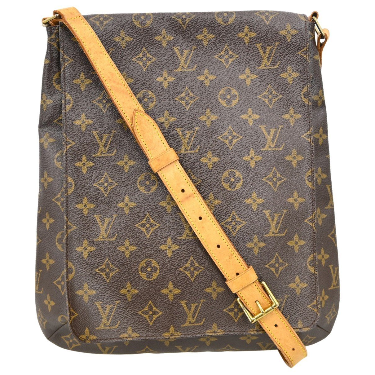 Musette cloth handbag