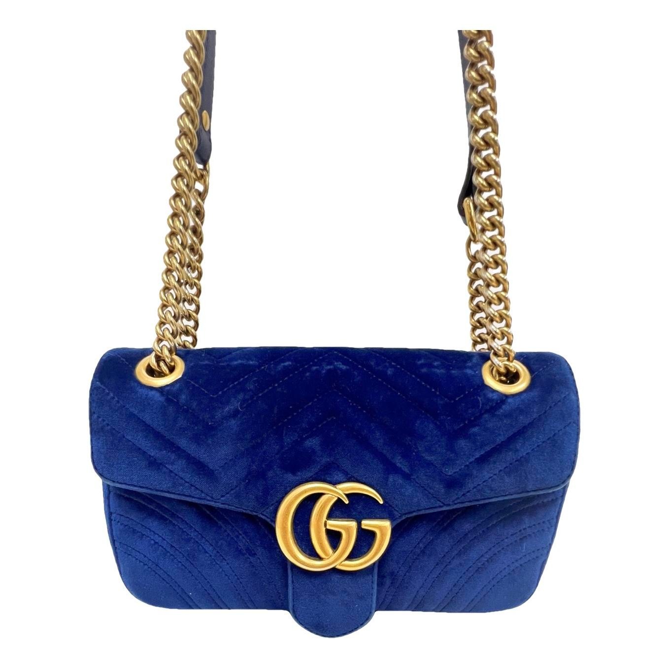 GG Marmont Flap velvet crossbody bag