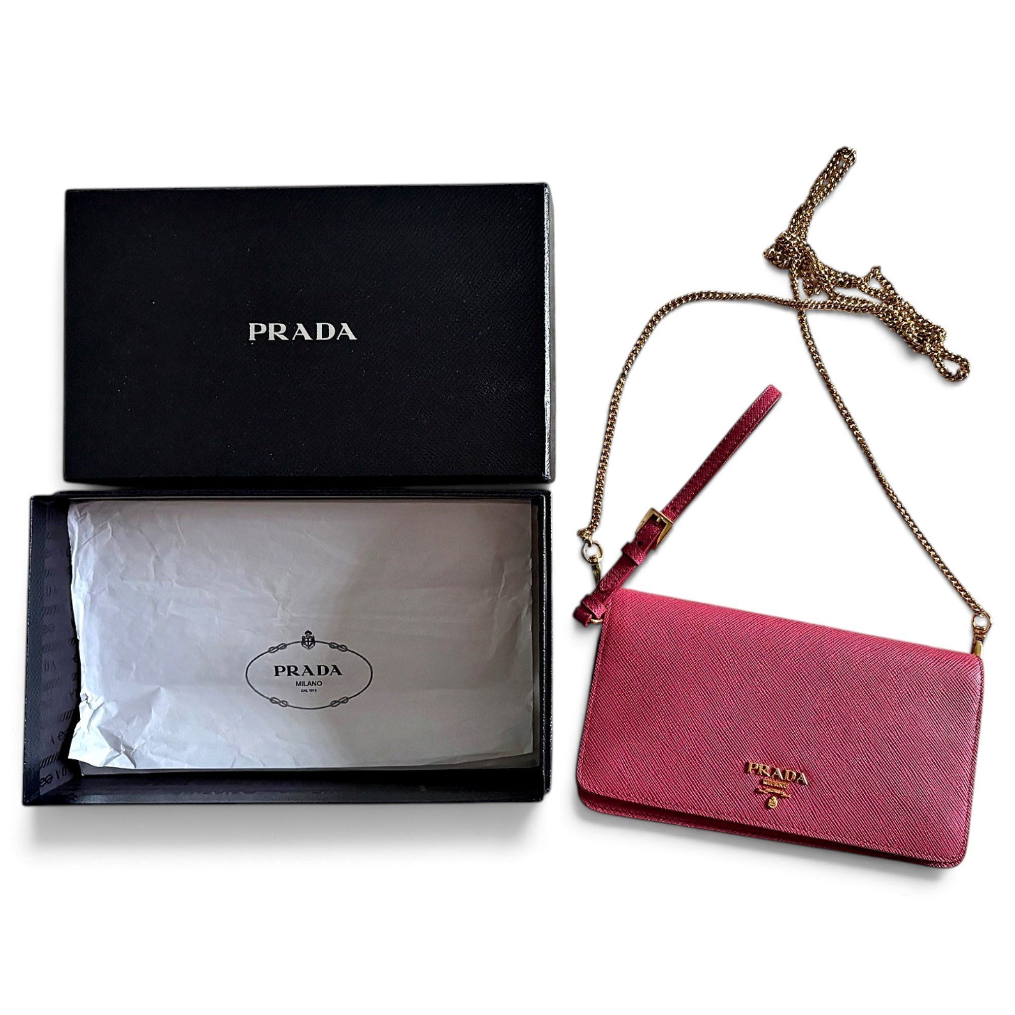 Leather clutch bag