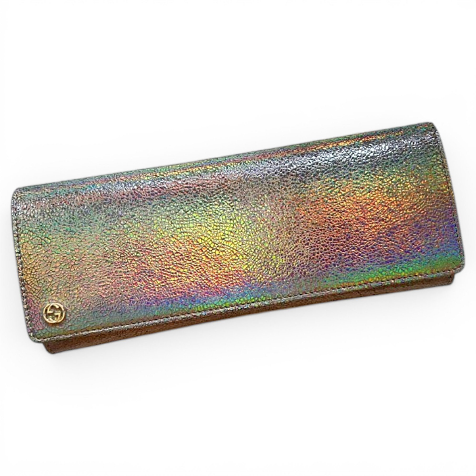 Leather clutch bag
