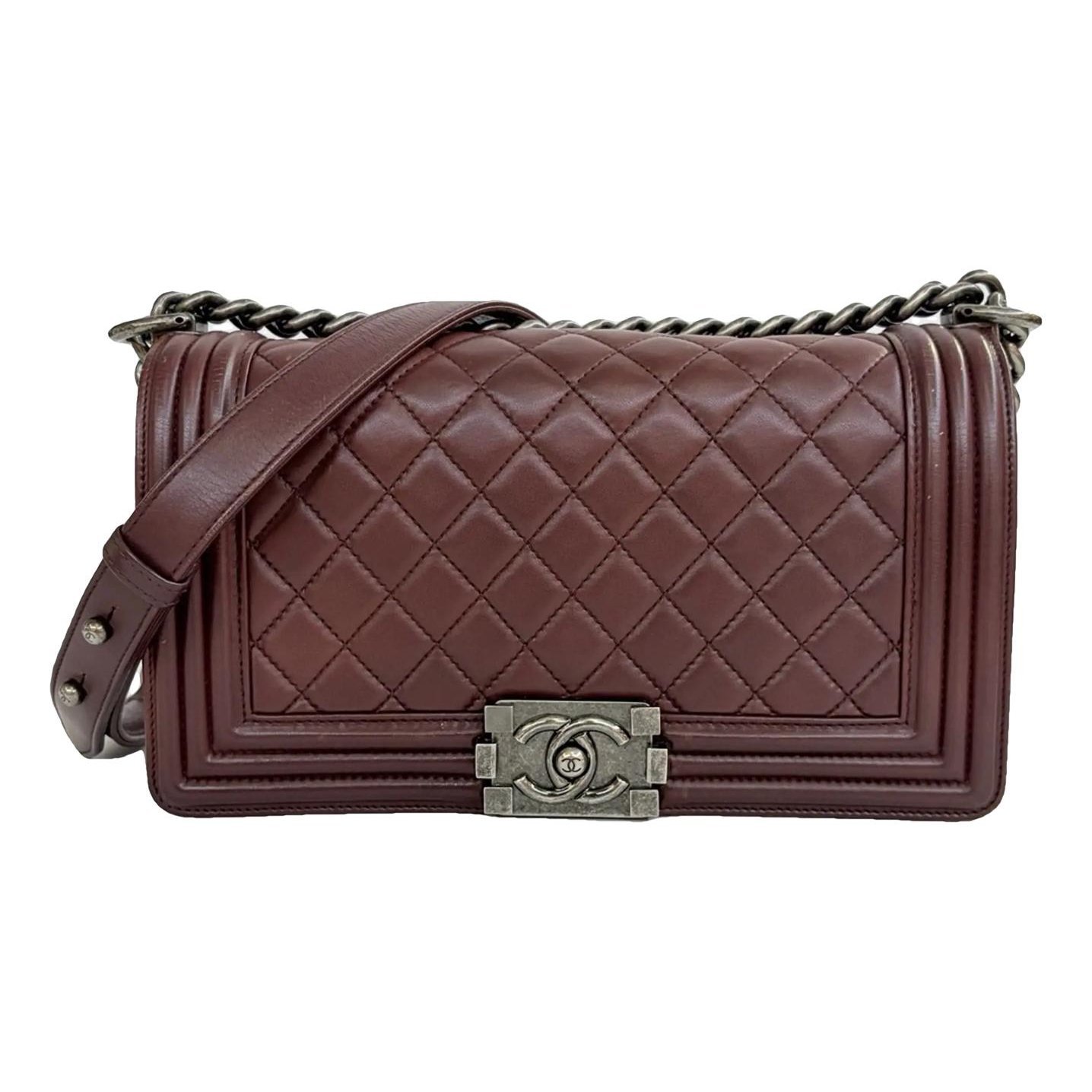 Boy leather crossbody bag