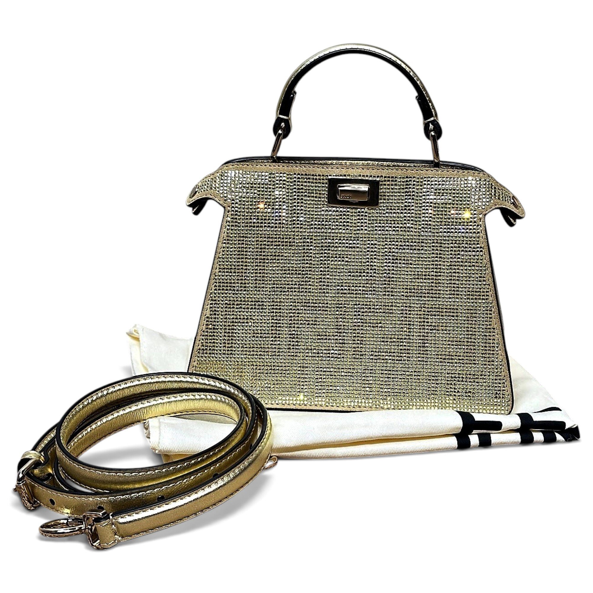 Peekaboo IseeU glitter handbag