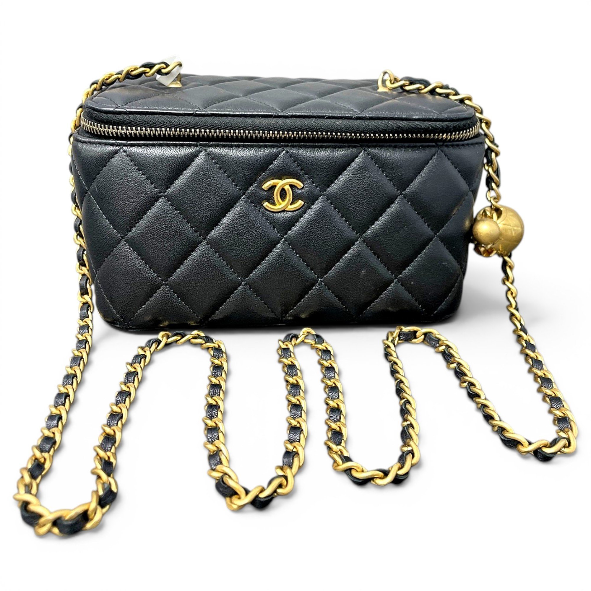 Trendy CC Vanity leather handbag