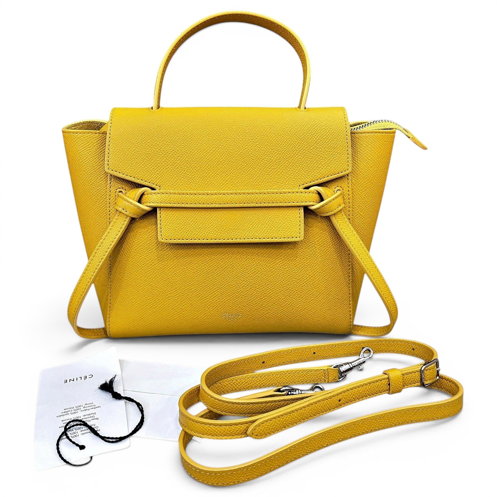 Belt leather handbag