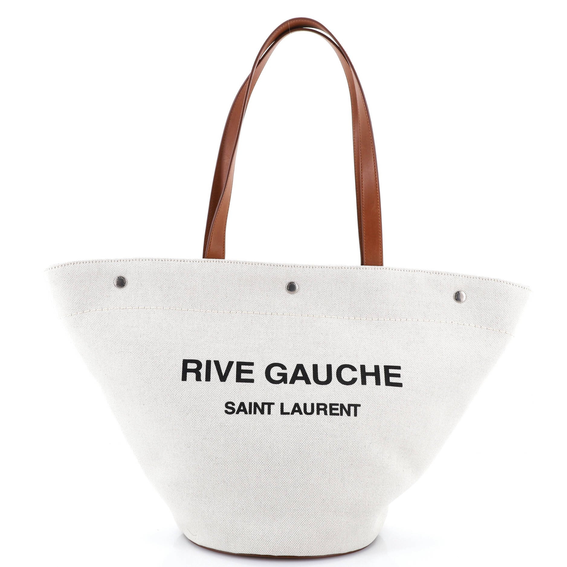 Rive Gauche Trapezoid Tote Canvas
