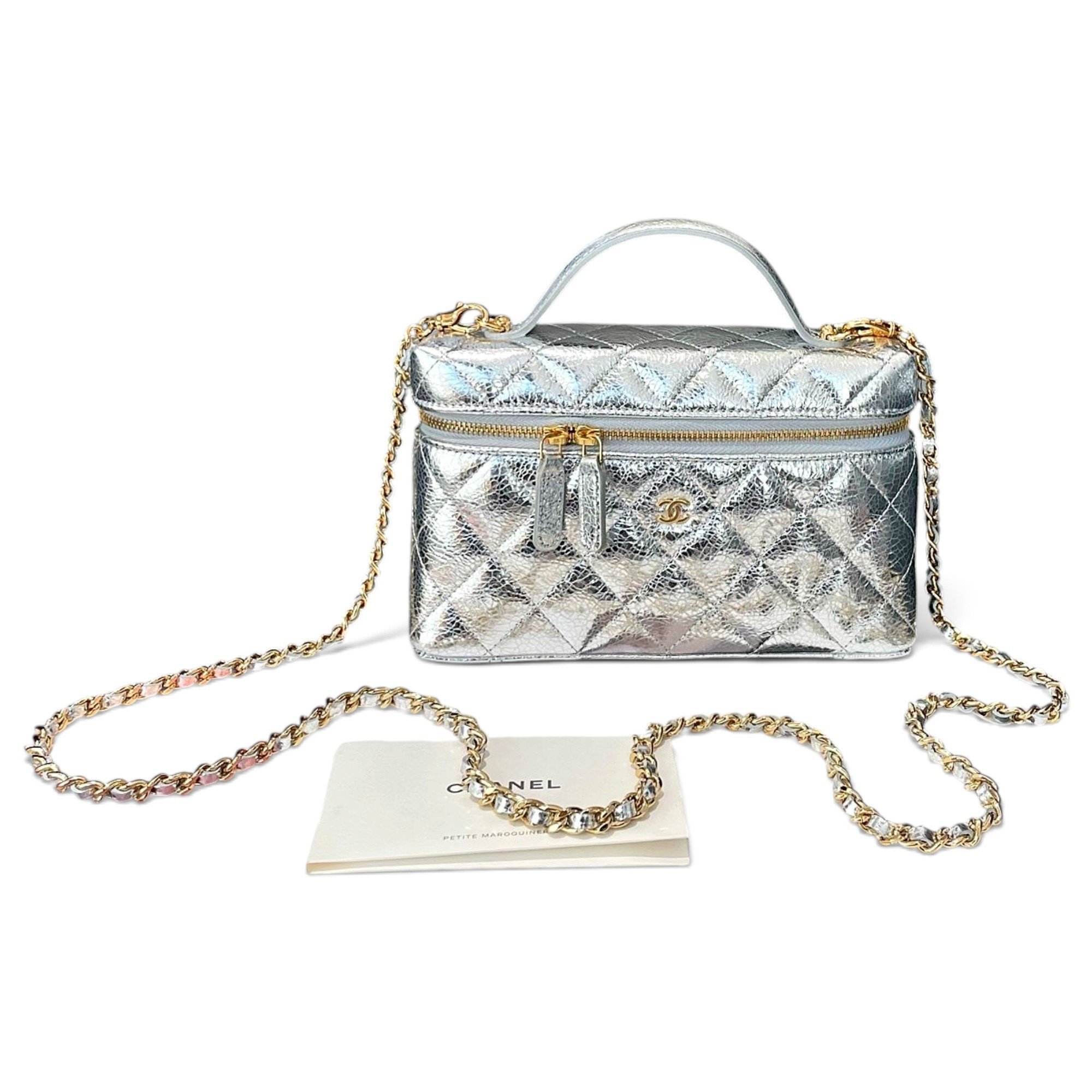Vanity leather handbag