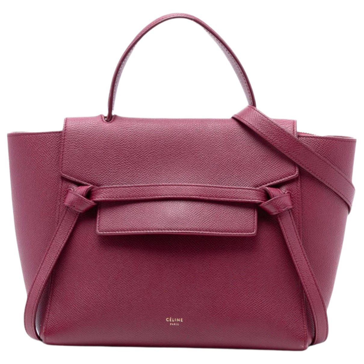Belt leather satchel