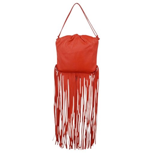 Leather clutch bag