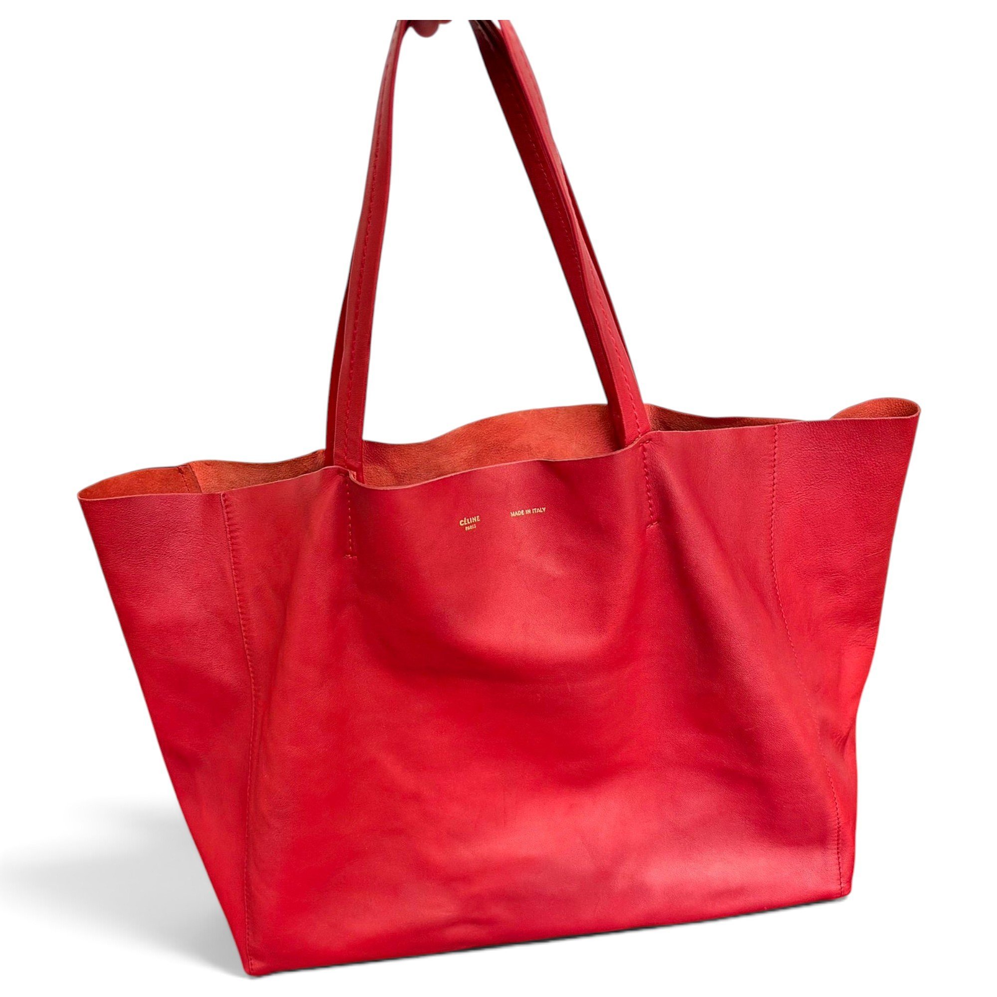Cabas leather handbag