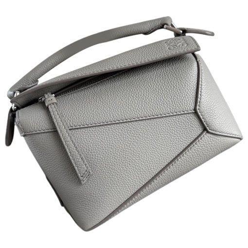 Puzzle leather handbag