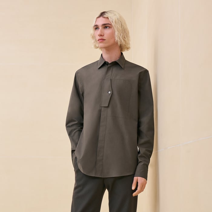 "Poche a cheval" sporty fit shirt