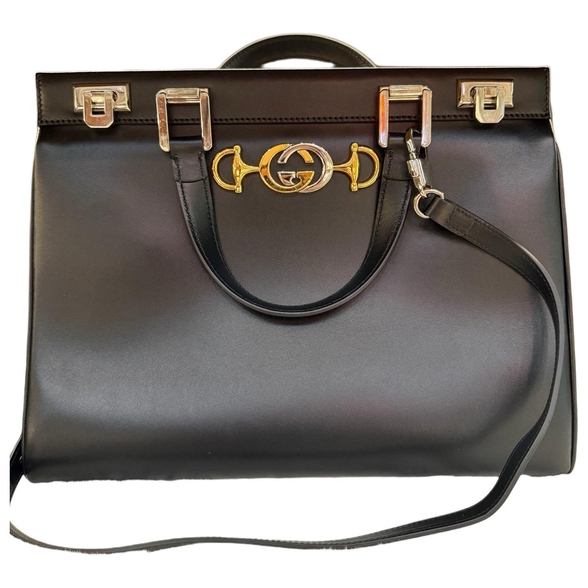 Zumi leather handbag