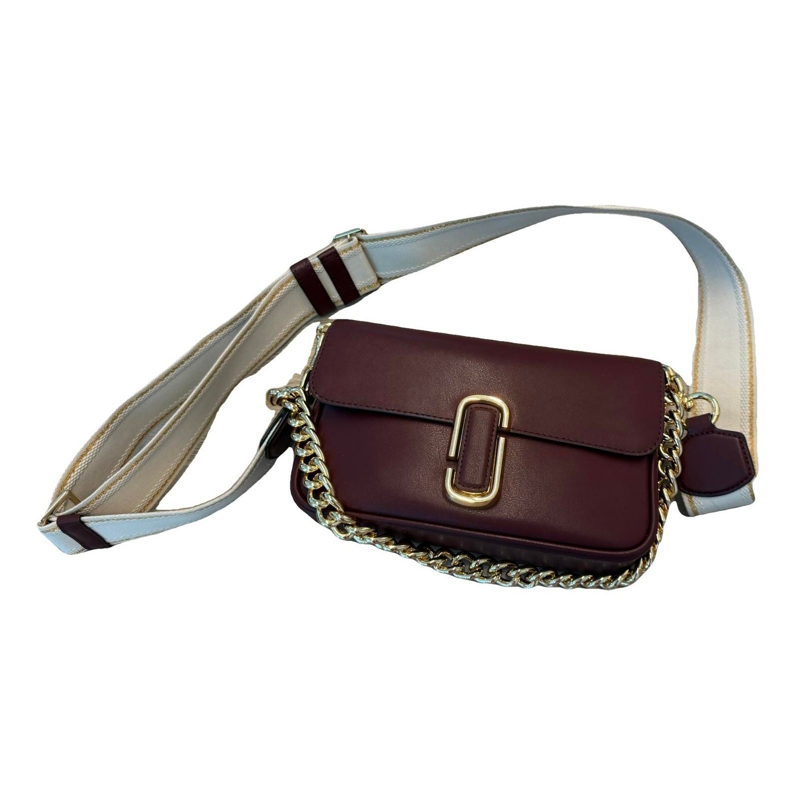 Snapshot leather crossbody bag