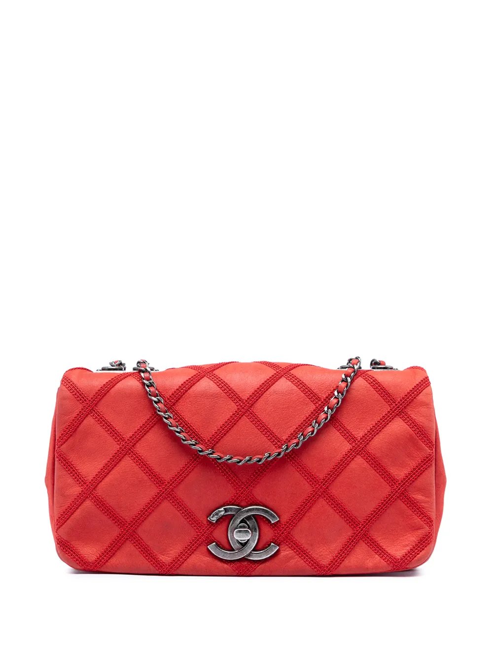 2012-2013 Small Nubuck Diamond Stitch Chain Flap shoulder bag