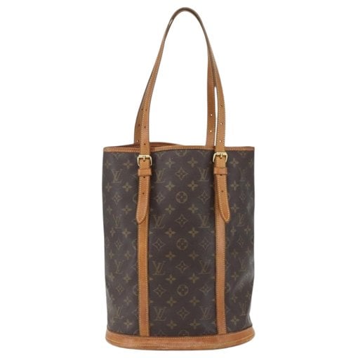 Bucket leather handbag