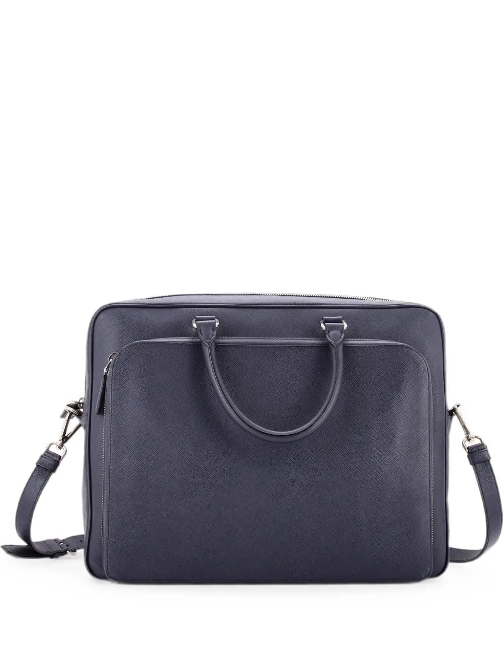 Convertible Travel Briefcase Saffiano Leather business bag