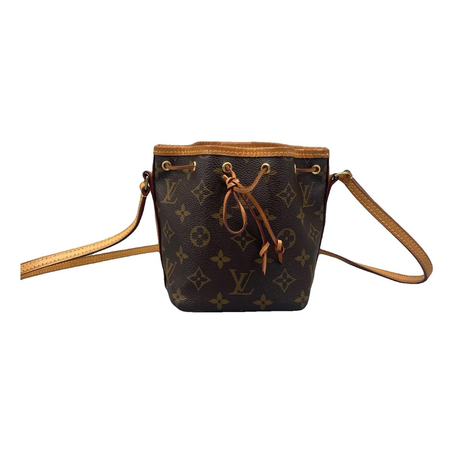 Nano Noé leather handbag