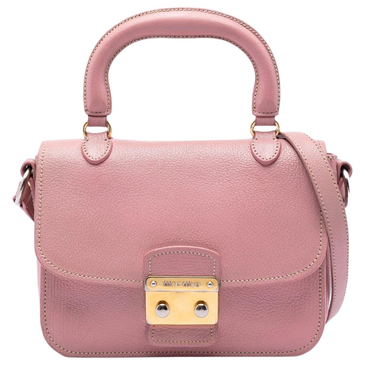 Madras leather satchel