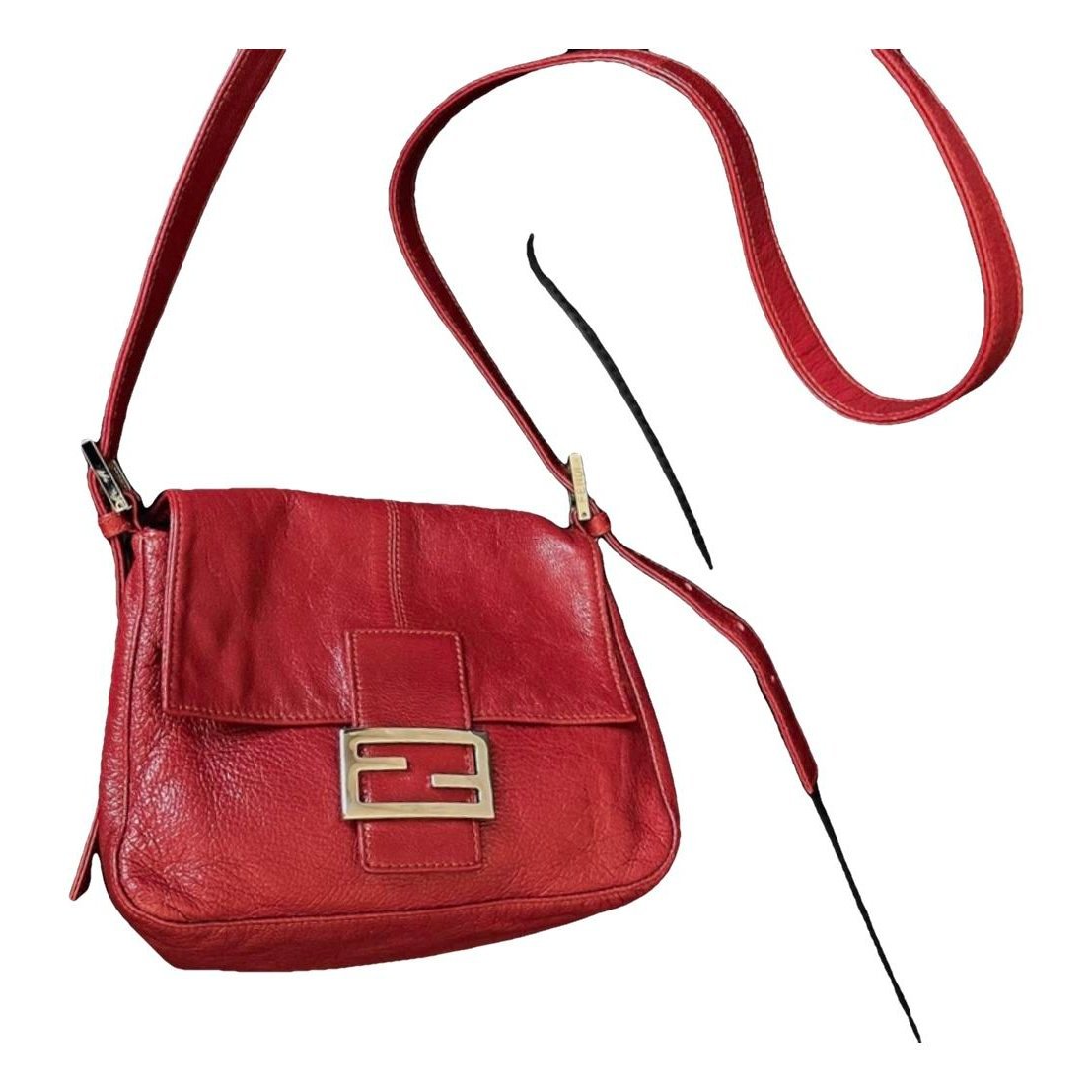 Baguette leather handbag