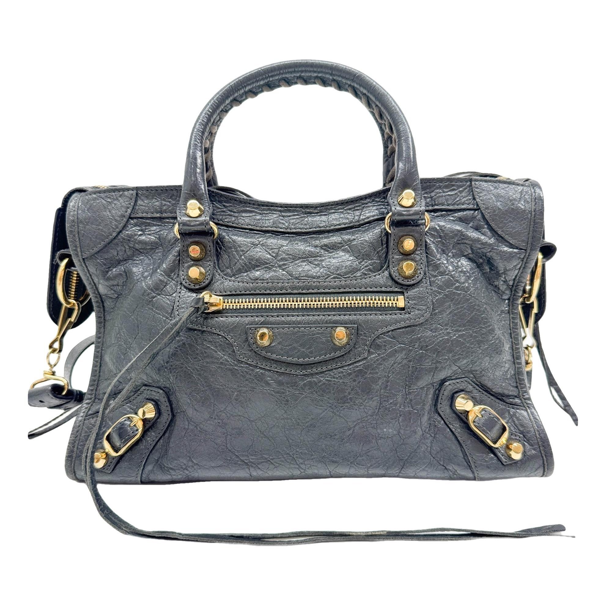First leather handbag