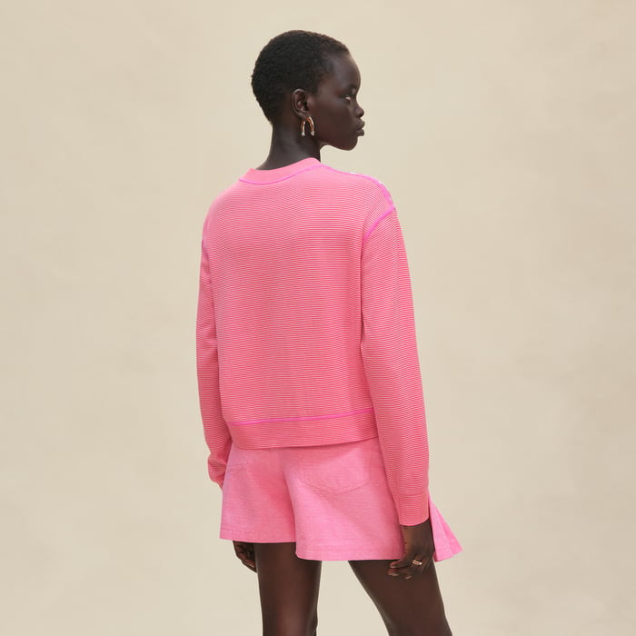 Rose Sakura "Candy Libris" Long-sleeve Twillaine Sweater