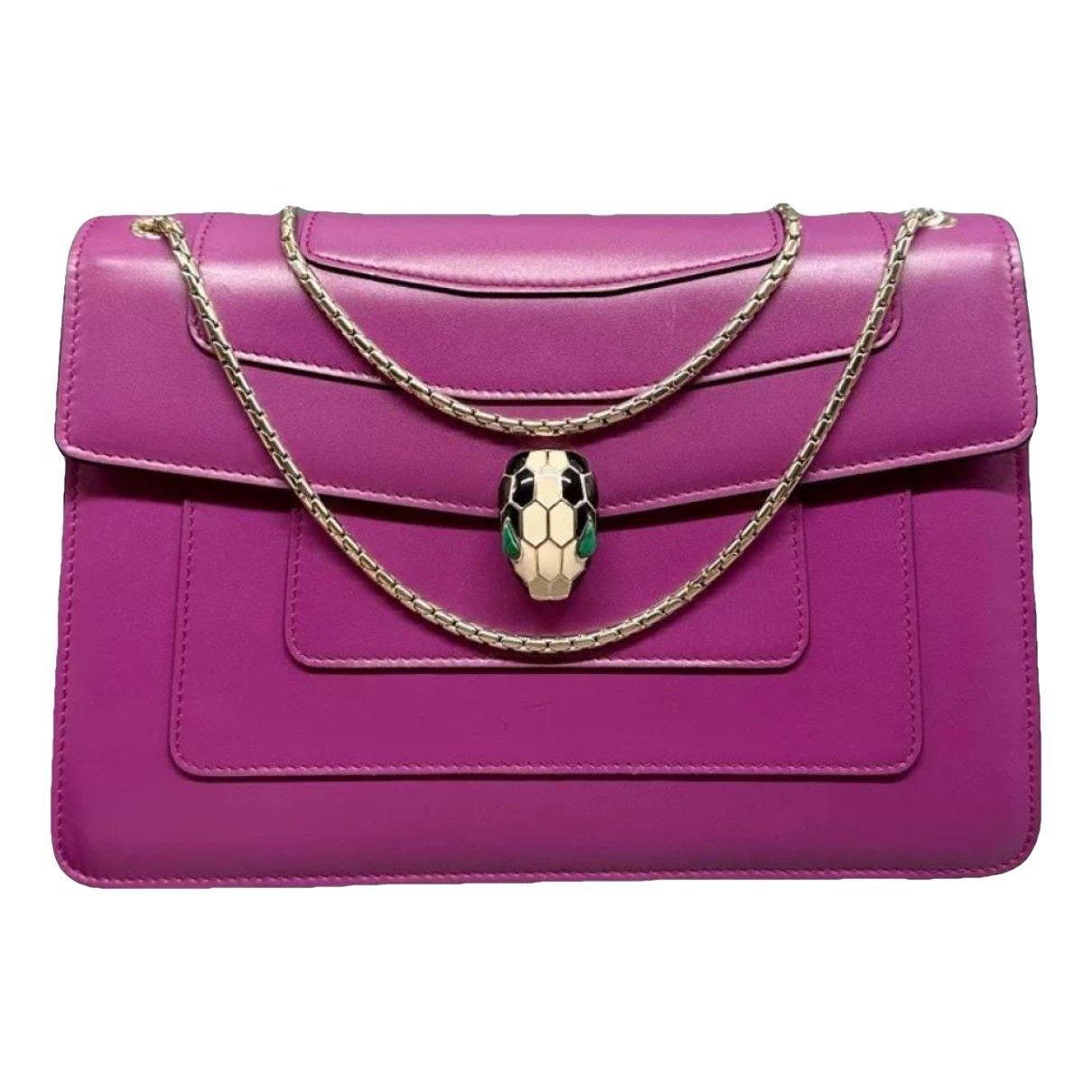 Serpenti leather handbag