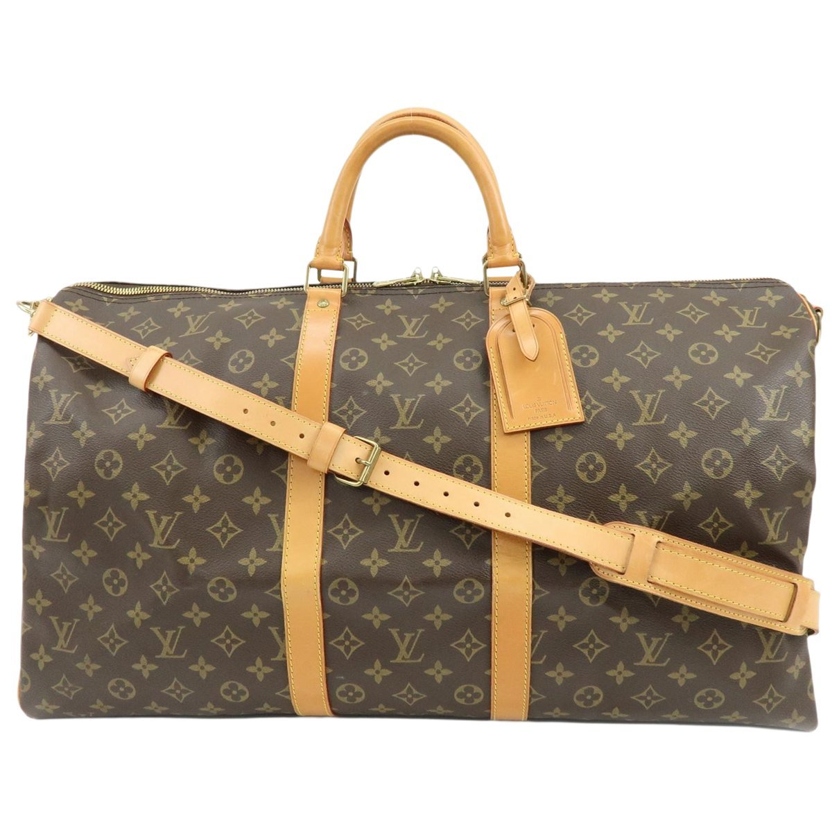 Louis Vuitton Keepall cloth travel bag