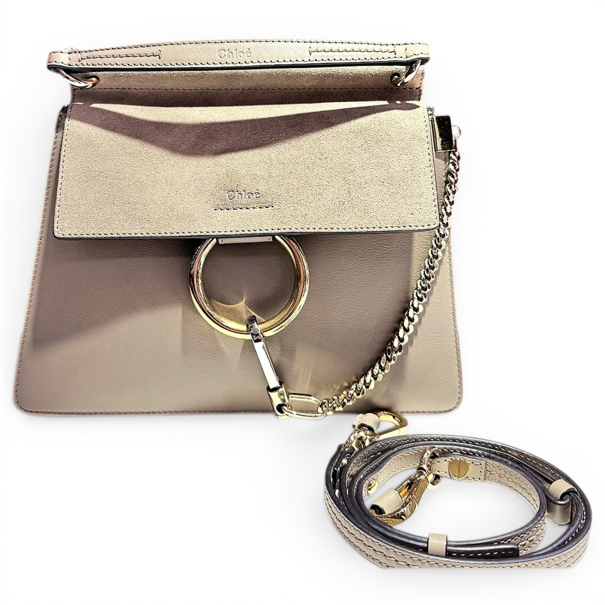 Faye leather handbag