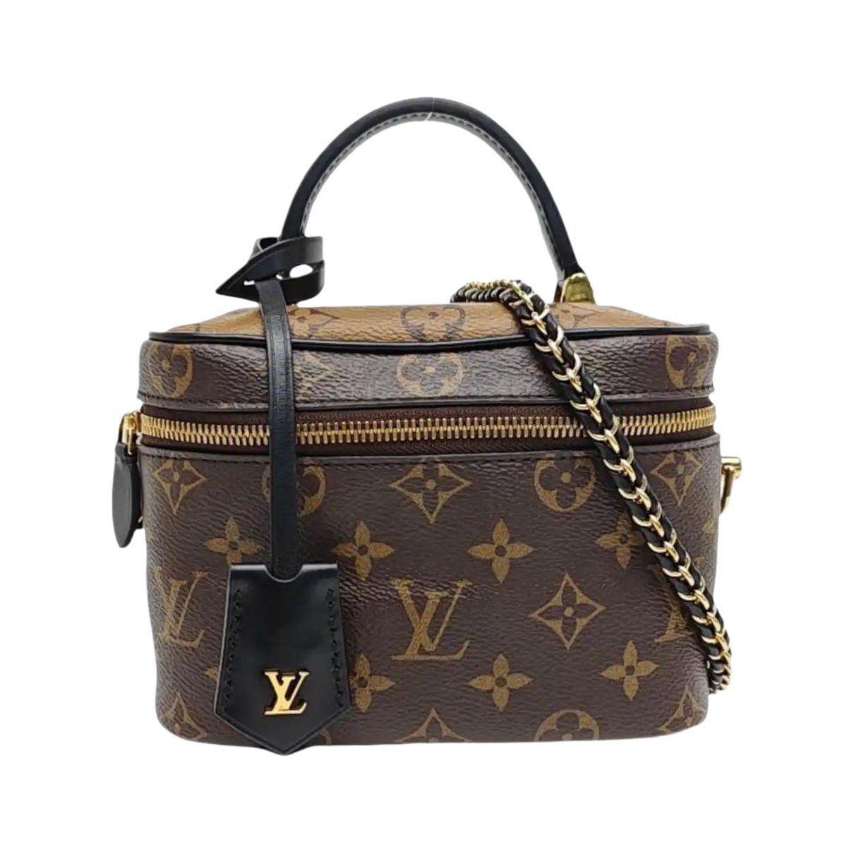 Vanity leather handbag