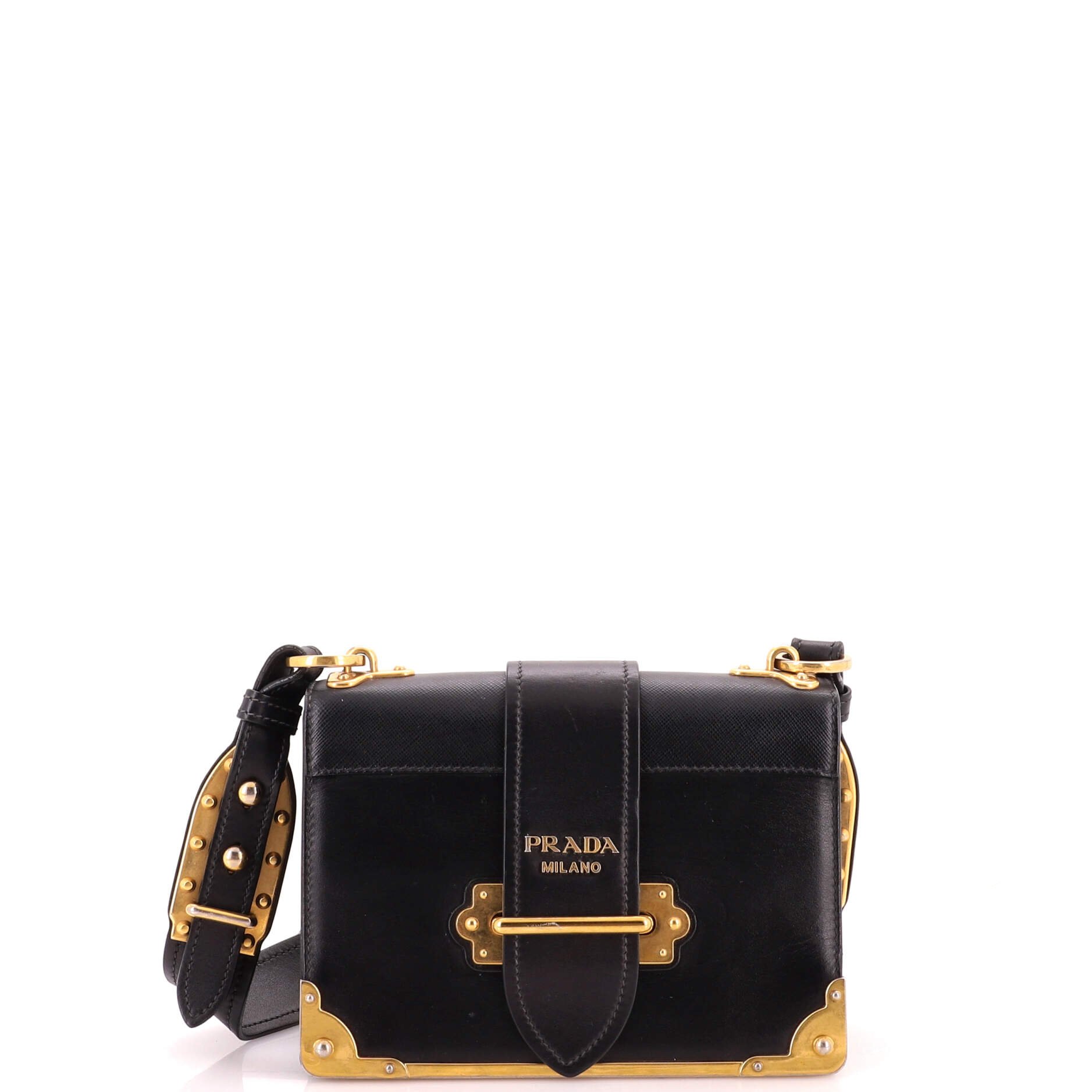 Cahier Crossbody Bag Leather and Saffiano Leather Small