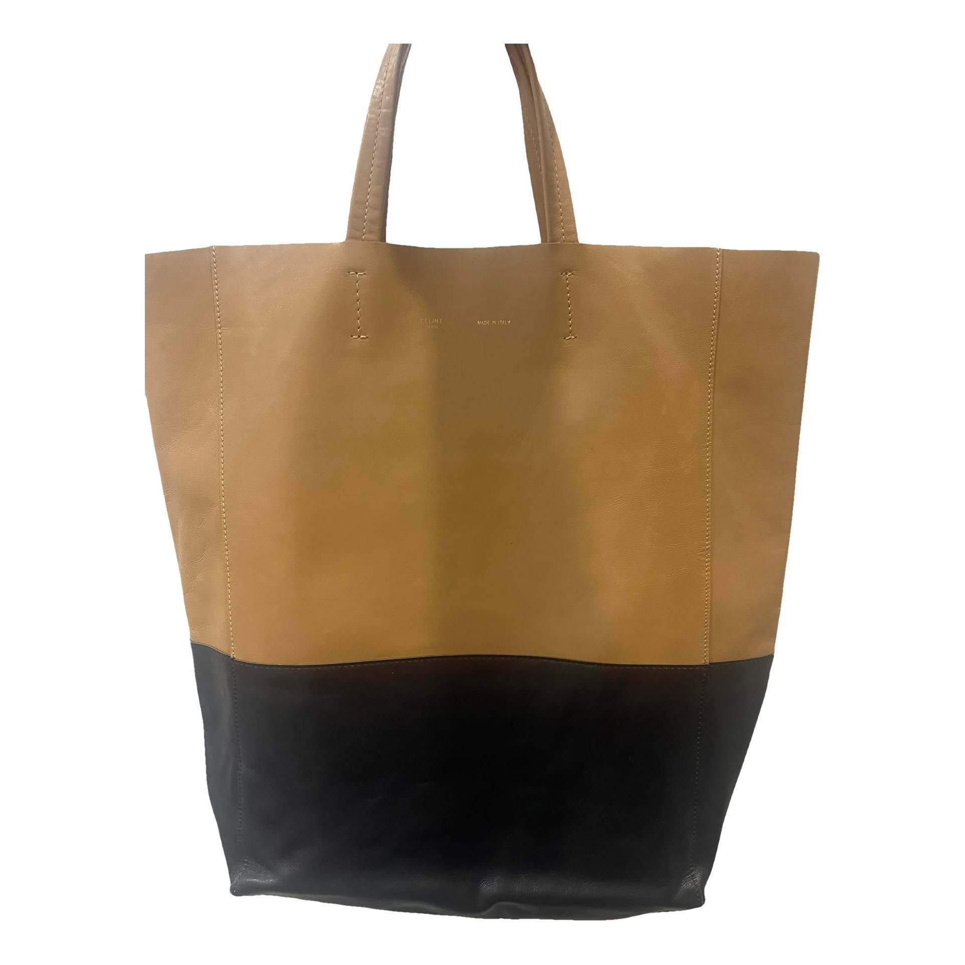 Cabas leather handbag