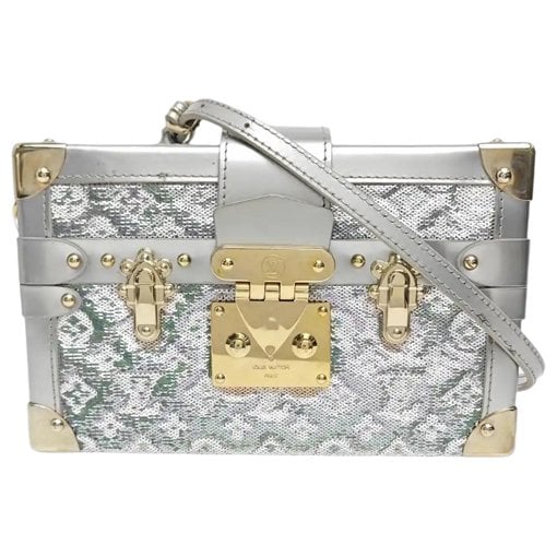 Louis Vuitton Petite Malle glitter handbag