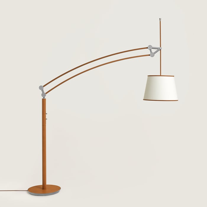 Gold Pantographe Arc Floor Lamp