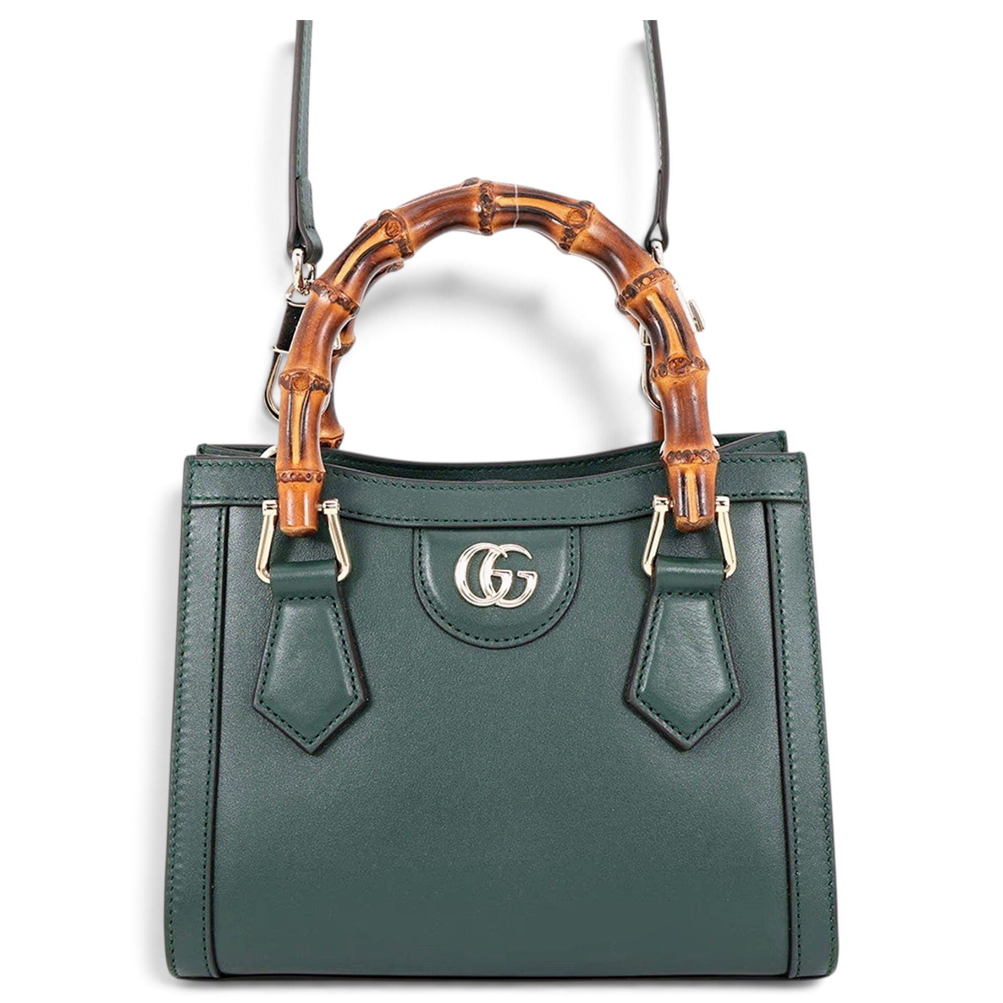 Diana Bamboo leather handbag