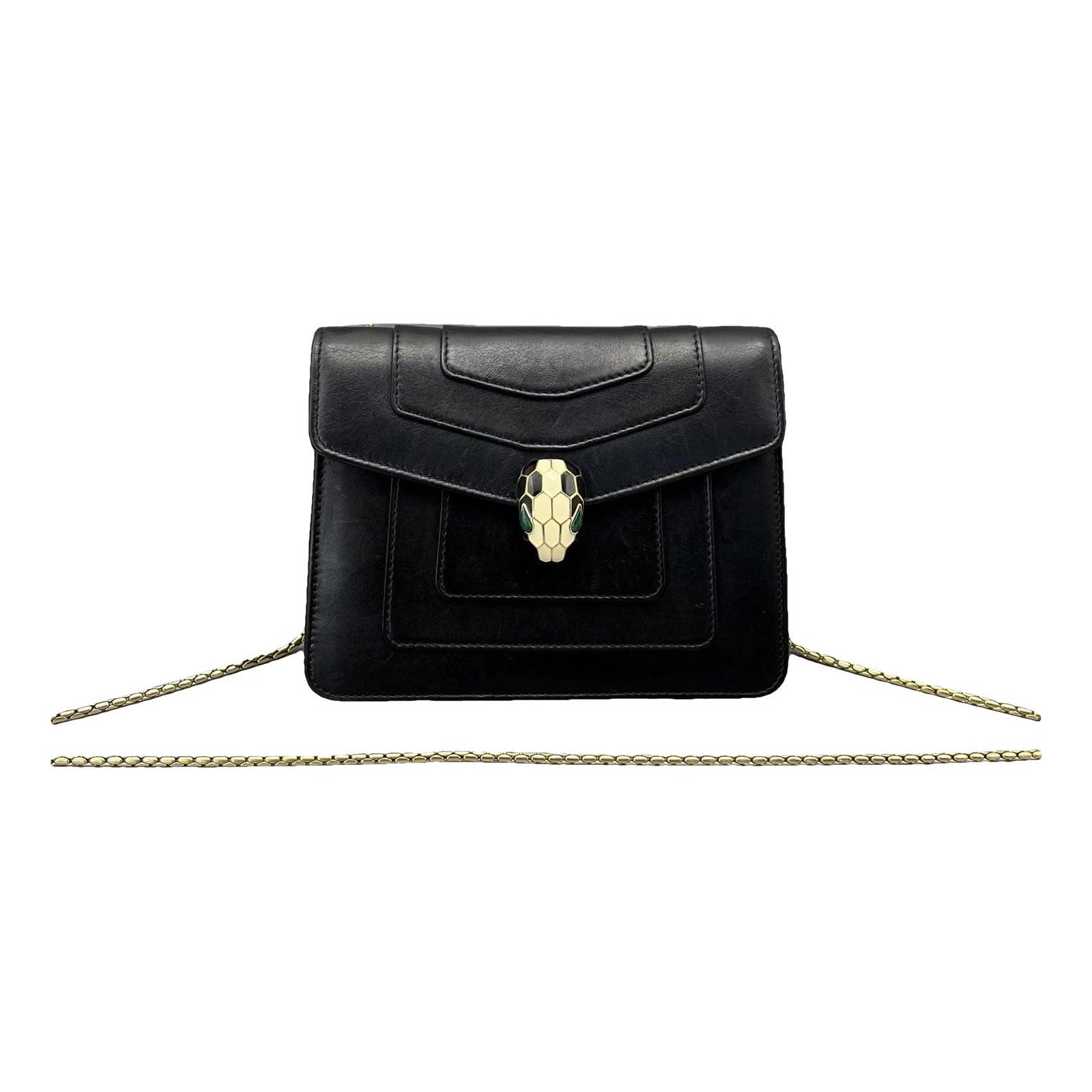 Serpenti leather handbag
