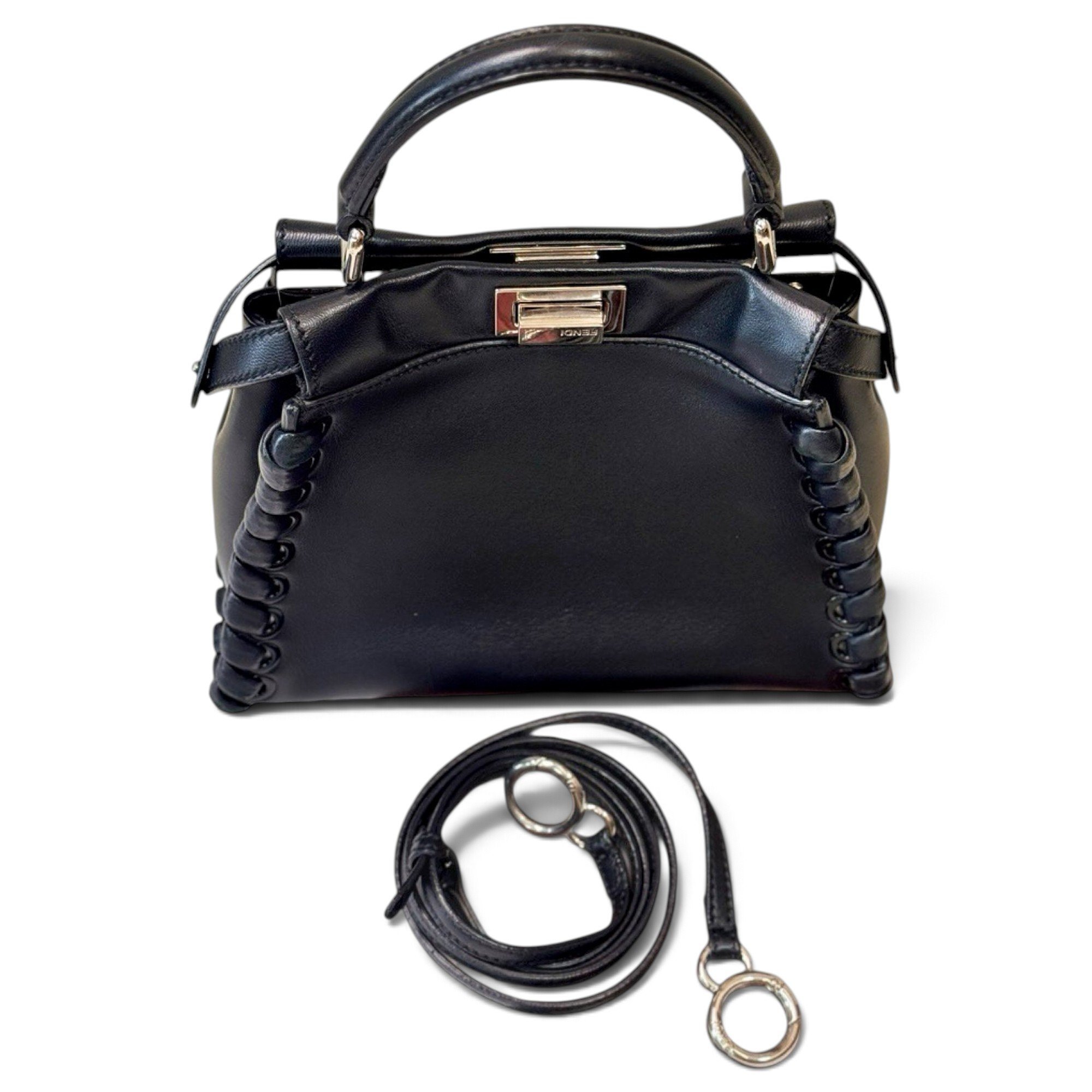 Peekaboo leather handbag