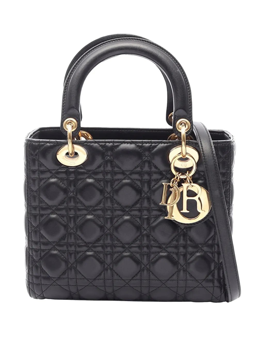 2010-2026 Medium Lambskin Cannage Lady Dior satchel