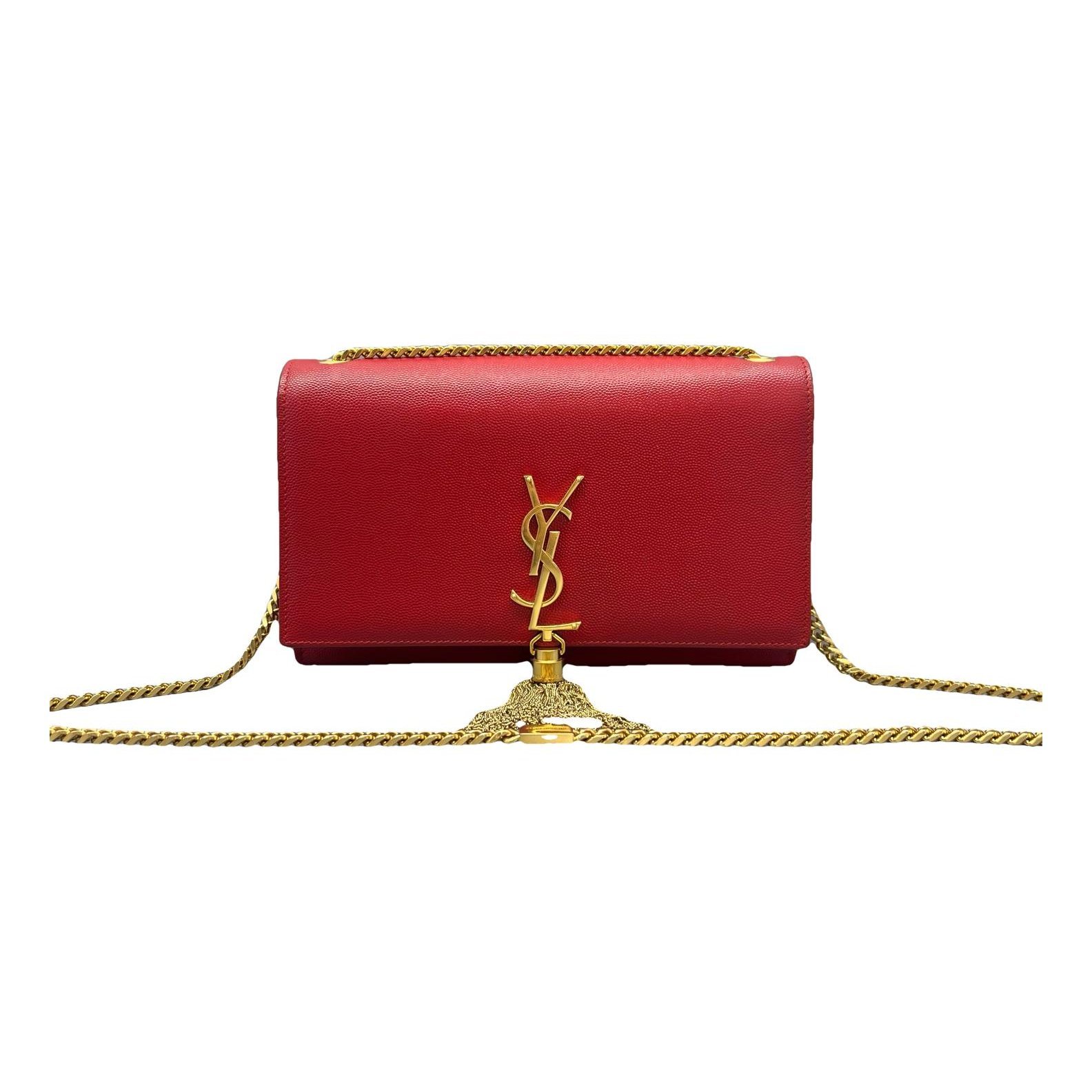 Pompom Kate leather handbag