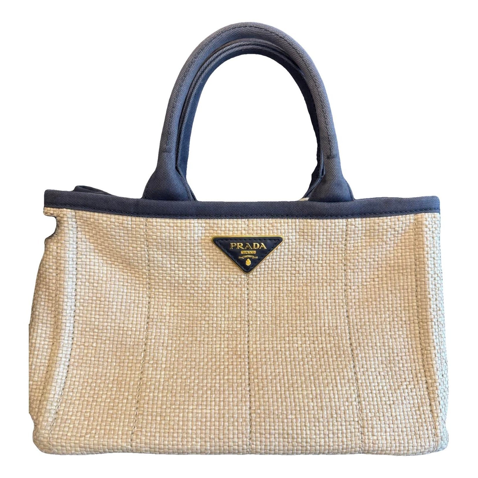 Madras linen handbag