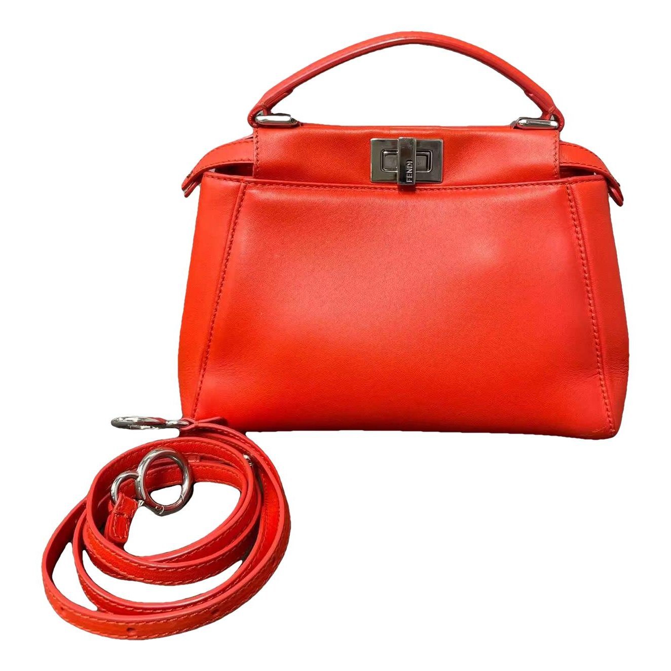 Peekaboo leather handbag