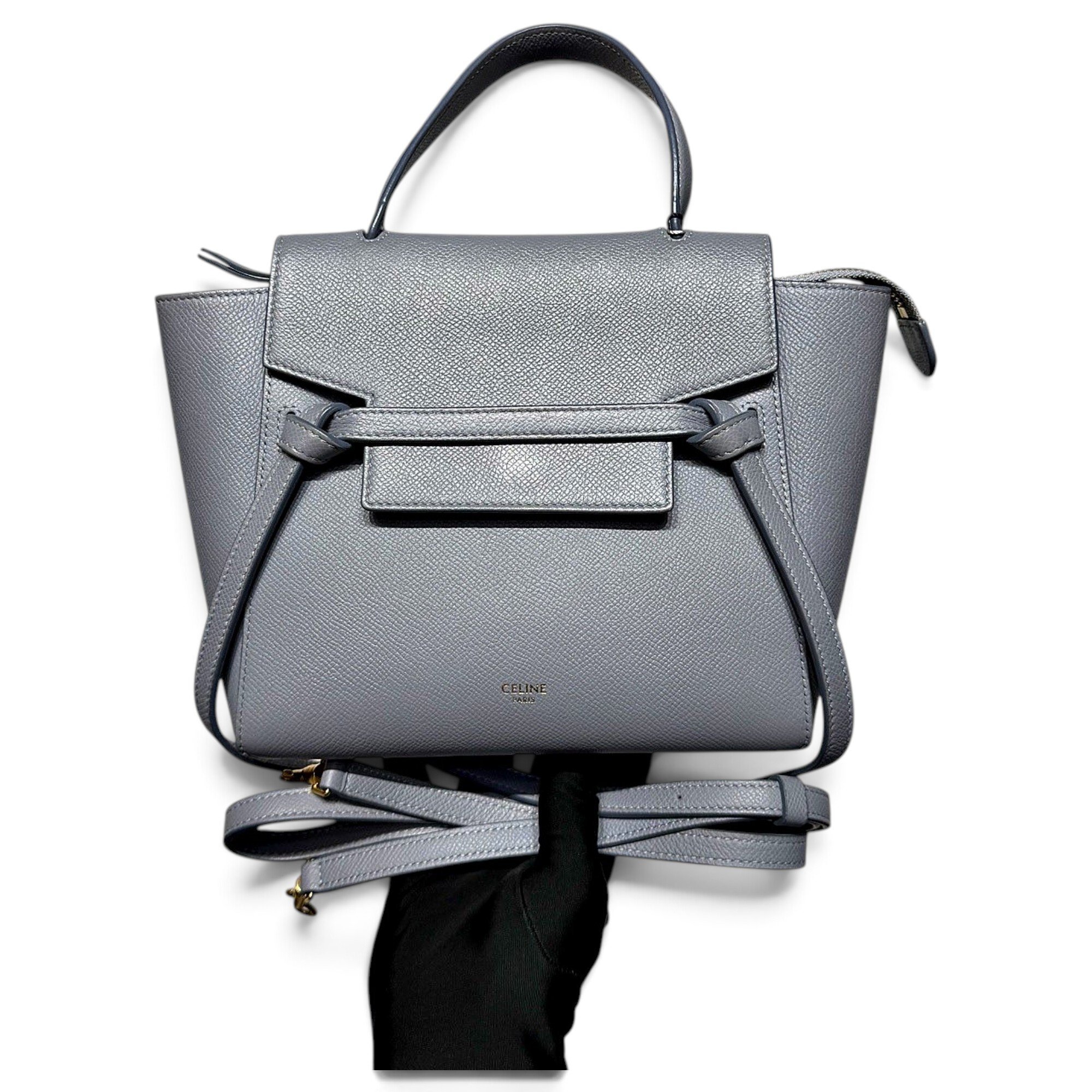 Belt leather handbag