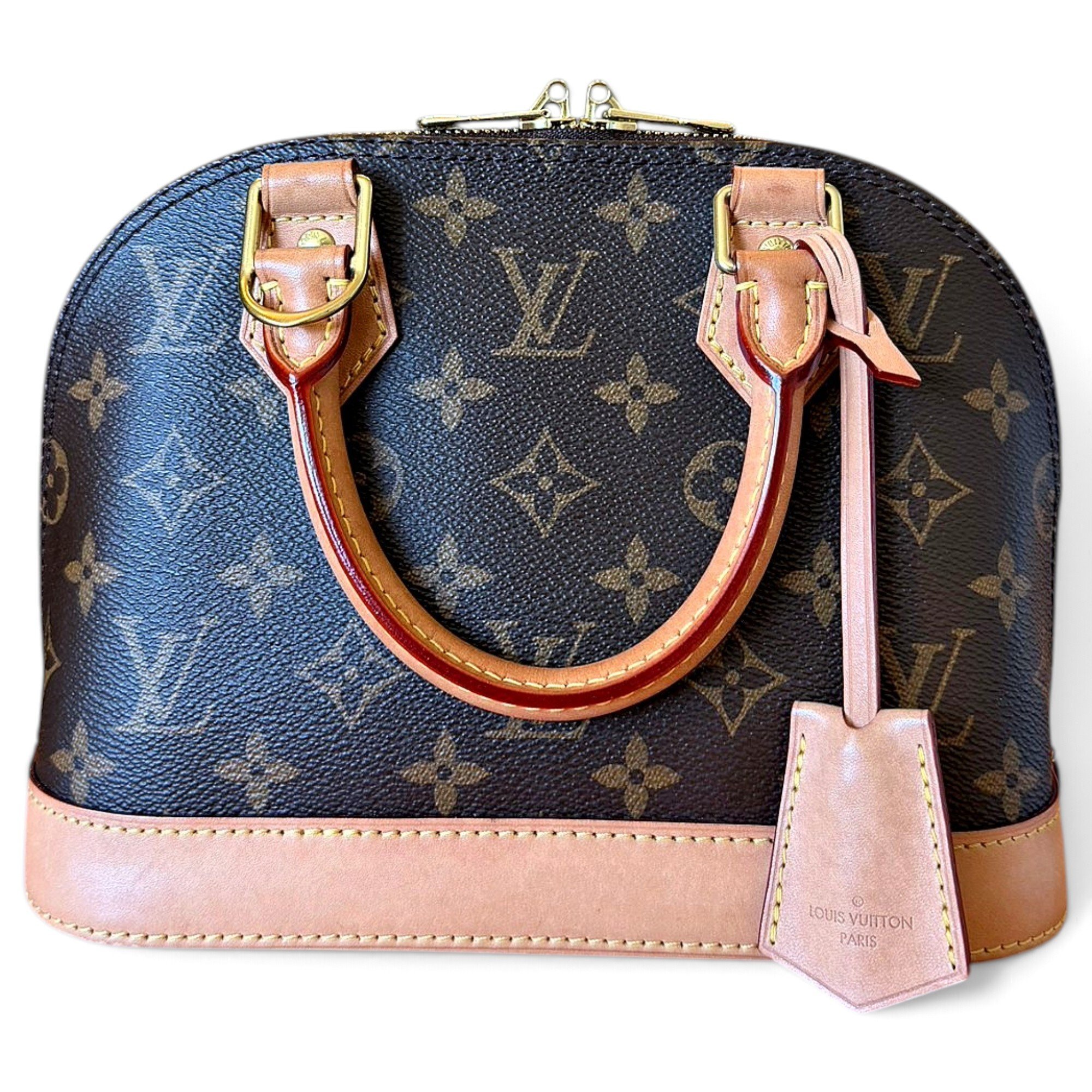 Louis Vuitton Alma BB leather handbag