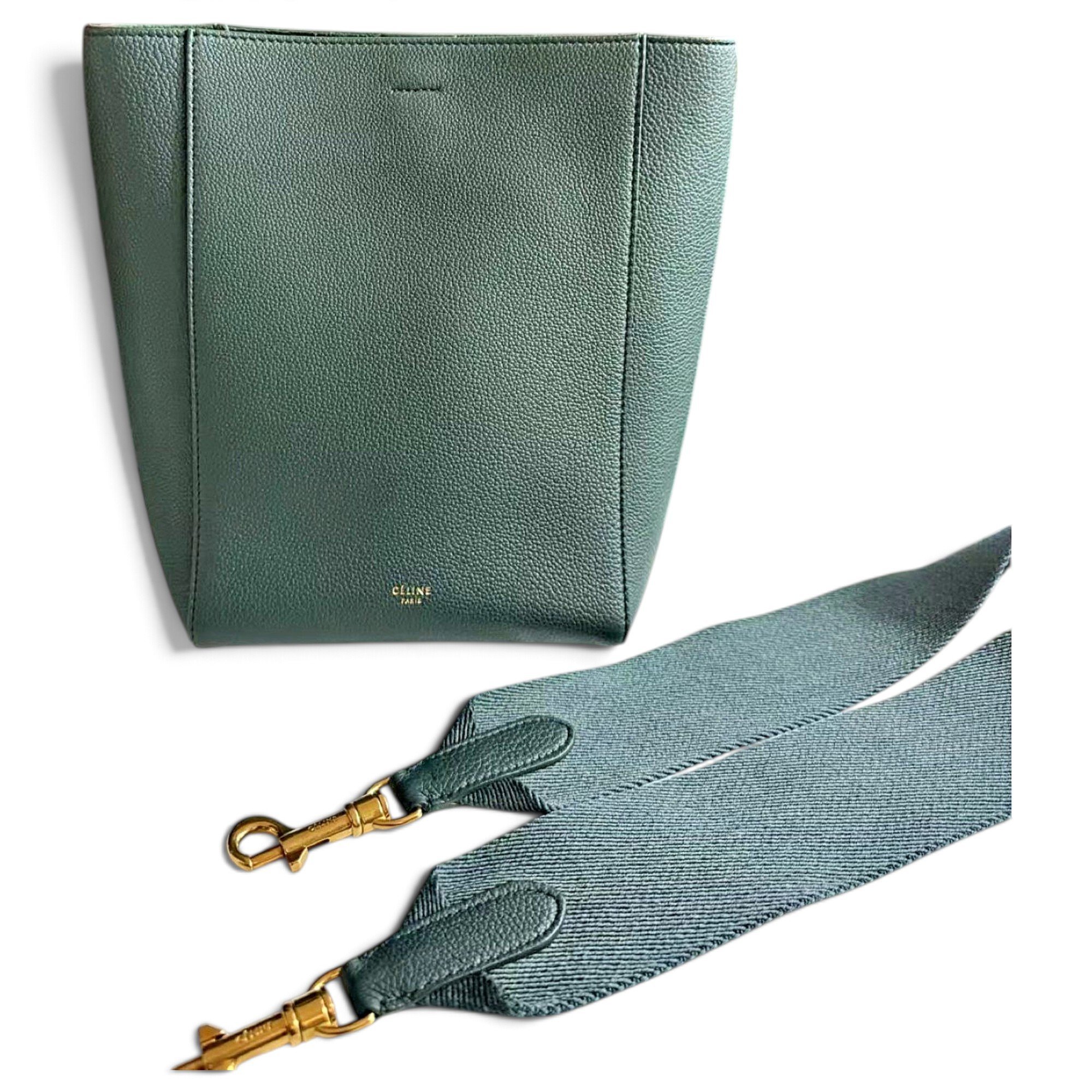 Seau Sangle leather handbag